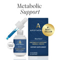 Apothékary Blue Burn - Metabolic Support Liquid Herbal Drops* | Antioxidant Rich, Alcohol-Free, Clinically-Tested, Certified Gluten-Free, PETA Certified Vegan & Cruelty-Free, Third Party Tested, Plant-Based, Made in the USA