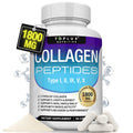Toplux Nutrition Collagen Peptides | 5 Types Complex 1800Mg Dietary Supplement - 90 Capsules