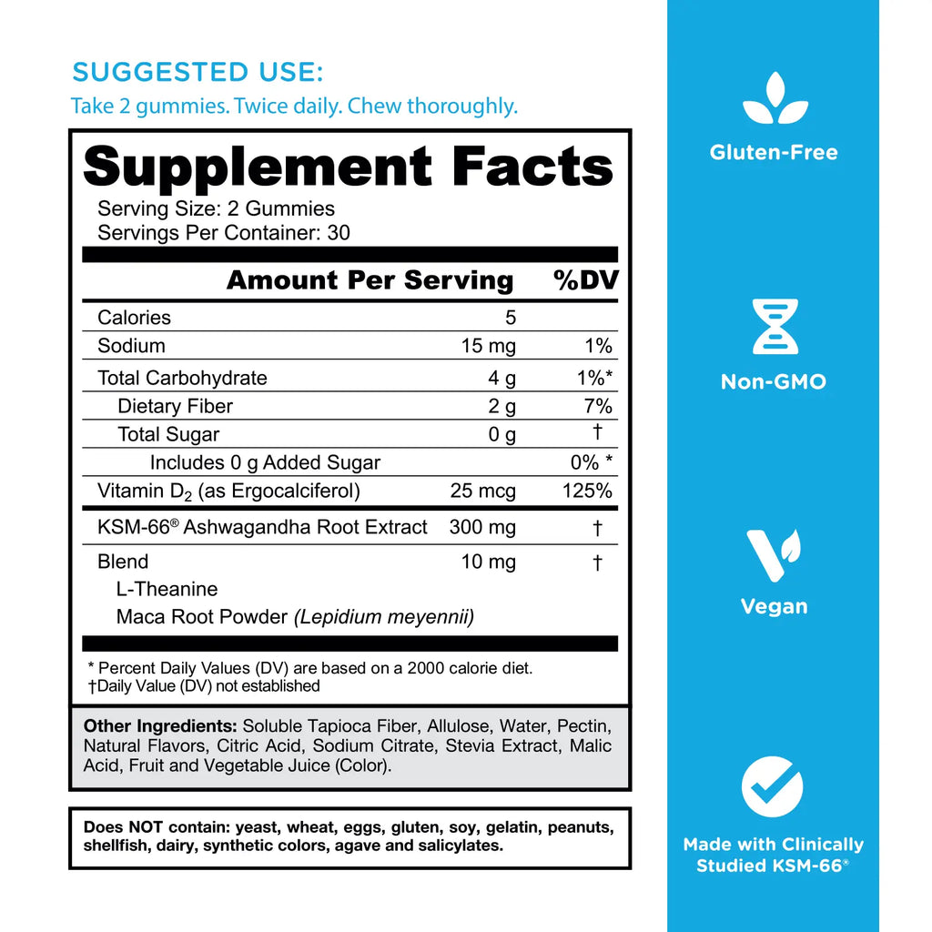 Zero Sugar Best Seller Trio: Innovative 3-in-1 Pre, Post, Probiotic Supplement with Apple Cider Vinegar, Vitamin B12, Probiotics for Bloating Relief, Enhanced with Ashwagandha, L-Theanine, and Vitamin D Gummies - Gluten-Free, Vegan, Non-GMO, and Gelatin-Free.