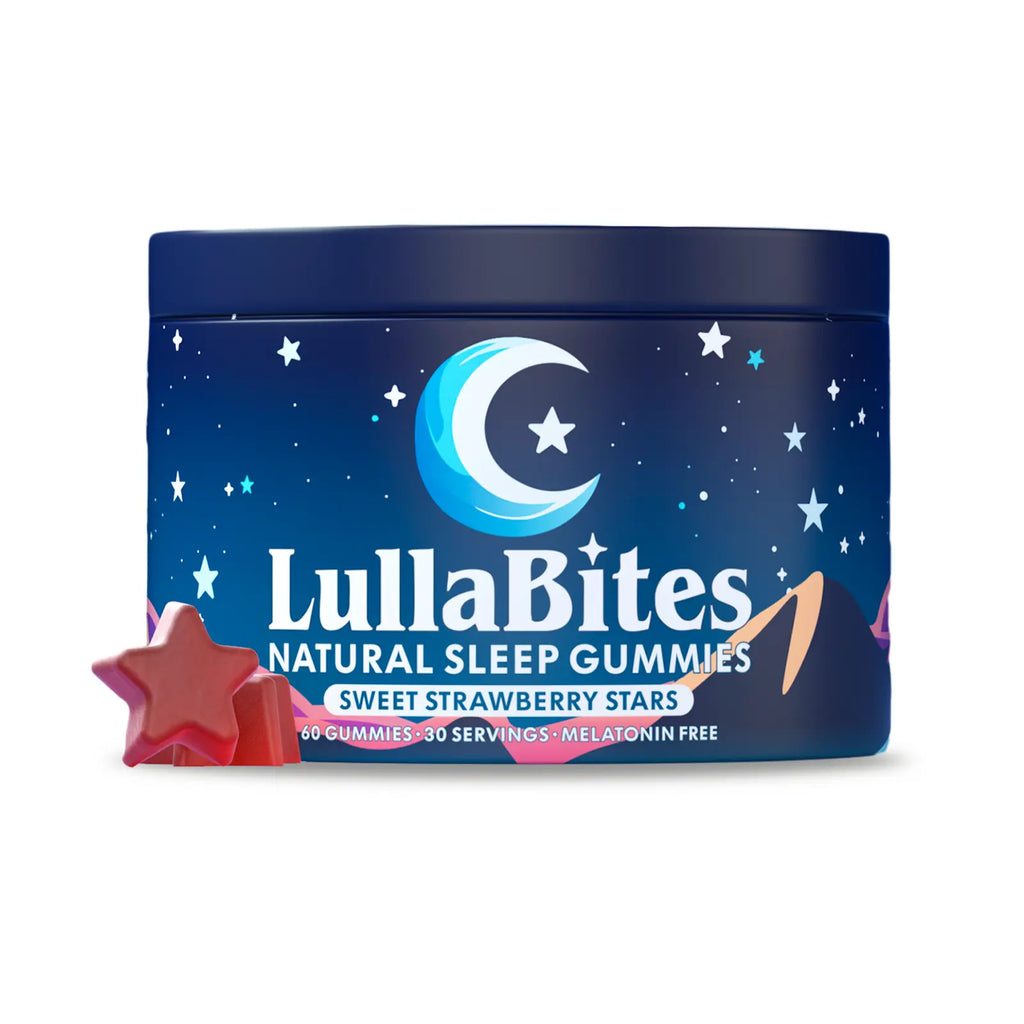 Lullabites Natural Sleep Gummies - 30 Servings -Sweet Strawberry Vitamin (Melatonin Free)