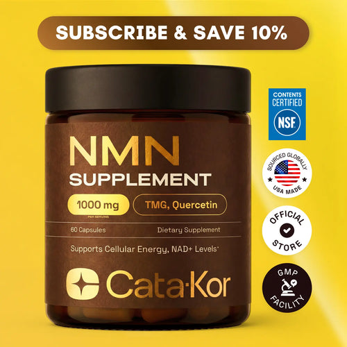 Cata-Kor NMN Supplement – 1000 Mg | Quercetin | TMG | Supports Cellular Energy & NAD+ Levels 